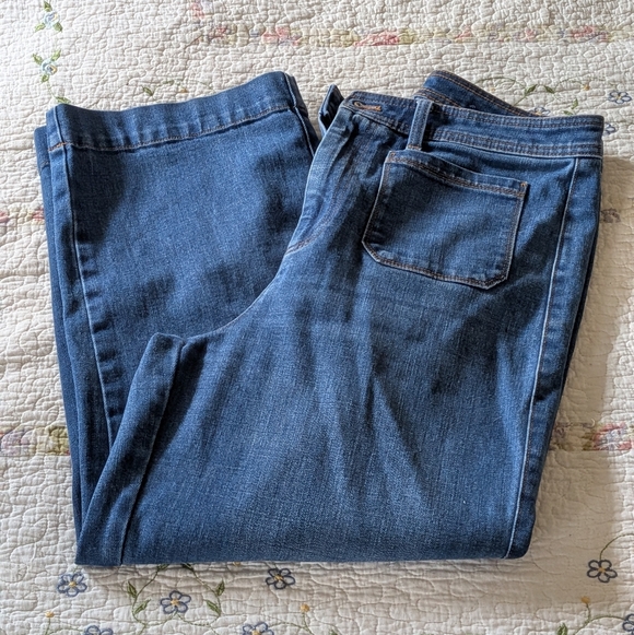 Talbots Navy Flare Jeans - Picture 5 of 8